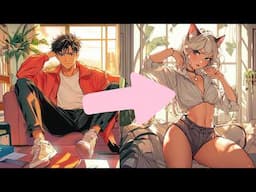 Bro Becomes a Catgirl! TG TF Voiceover Comic Dub Crossdressing Stories