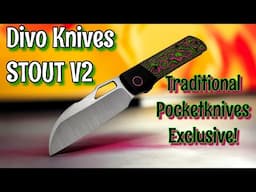 Exclusive stout v2 for traditional pocketknives - the perfect Divo