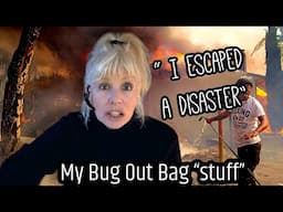 Senior Solo Female ESCAPING DISASTER - Whats in My Bug Out Bag 🔥