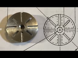 PM Research model lathe; machining the faceplate