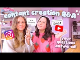 Content Creation Q&A with My Sister Jess! 🎬 Tips for Instagram & YouTube Creators