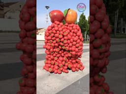 Create characters using vegetables and fruits that move and collide🥸 3D Special Effect