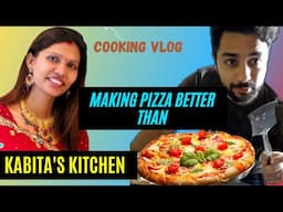 Challenging @KabitasKitchen | How to make BEST PIZZA AT HOME | Pizza Recipe | Cooking VLOG