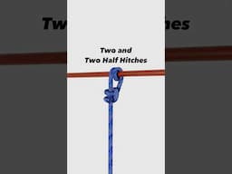 Two and Two Half Hitches - tie mooring lines to dock piling or fenders #boating #sailing #fishing