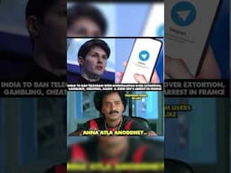 😳😳 India To Ban #Telegram #shots #socialmedia #ceo  #arrest #india #bannedapps #myshowmytalks