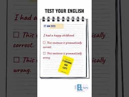 English test. Grammar for IELTS. Question 6