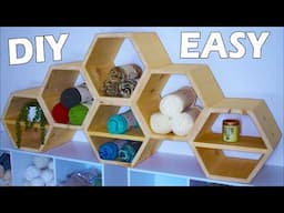 Build a Hexagon Shelf : Fun Storage Shelves