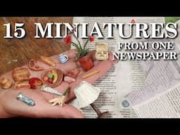 What Can We Make From An Old Newspaper? 15 Miniature Recycled Crafts!