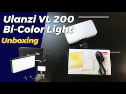 Ulanzi VL-200 Bi-Color Lights - Unboxing: Is Ulanzi Really the Best Choice?