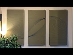 PENDULUM PAINTING ACOUSTIC PANELS! DIY FUNCTIONAL ART!