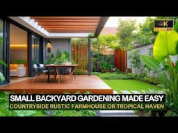 Small Backyard Gardening Made Easy: Create a Green, Countryside Rustic Farmhouse or Tropical Haven!