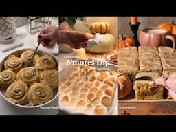 Autumn baking comfort videos Pinterest inspired | Tiktok compilation🍰🥣