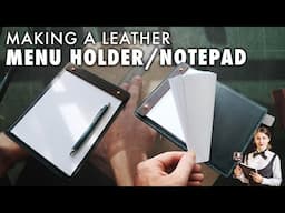 Leather Menu Holder/Notepad – Leather crafting tutorial