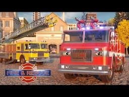 REAL CITY HEROES! | Police, fire trucks, ambulance, tow trucks, semi-trucks, garbage trucks!