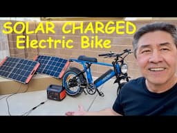 OFF GRID SOLAR Charging Electric Bike-Ariel Rider X52. Jackery 1000 and 200 watts Solar