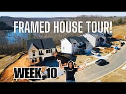 EMPTY FRAMED HOUSE TOUR! | Week 10 Ivy Floorplan by Fischer Homes | 2025 House to Home Update