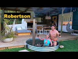 Affordable hot tub accommodation with mountain view Robertson Western Cape. Wilde Als container home