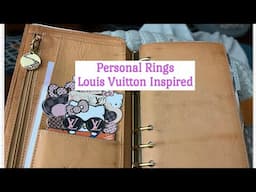 Louis Vuitton Inspired Personal Rings Planner Flip