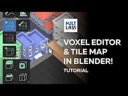 Voxel tools and Tile map in Blender. Tutorial.