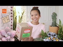 Etsy Plant🌿 Unboxing 📦II A girl with a garden w/Viola Joli Jardin Plant shop 🪴